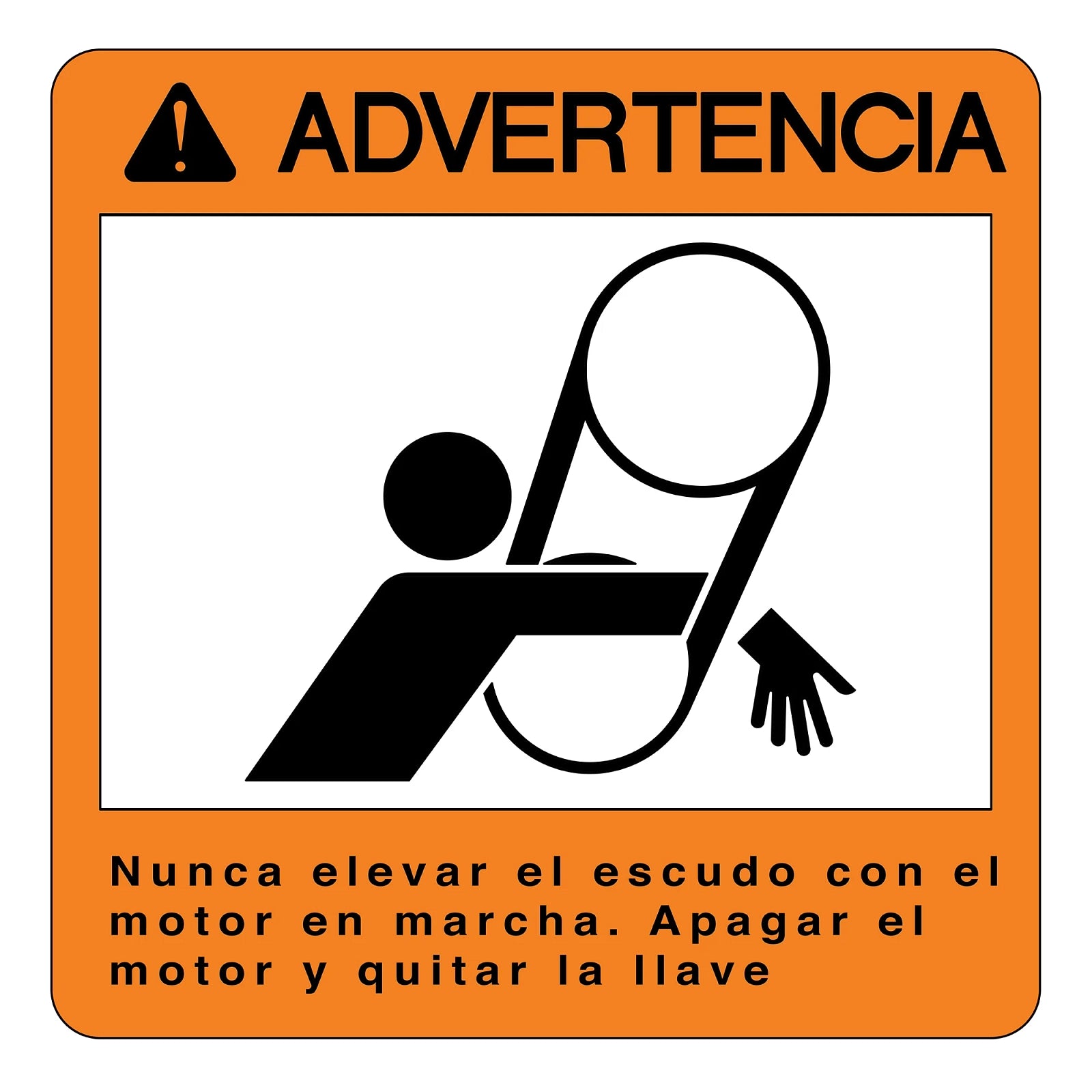 H156230: Fits John Deere H156230 Spanish Warning Sign – Genuine OEM