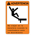 H156232: Fits John Deere H156232 Spanish Ladder Warning Sign – Genuine OEM