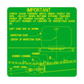 H160701: Fits John Deere H160701 Feederhouse Adjust Label – Genuine OEM