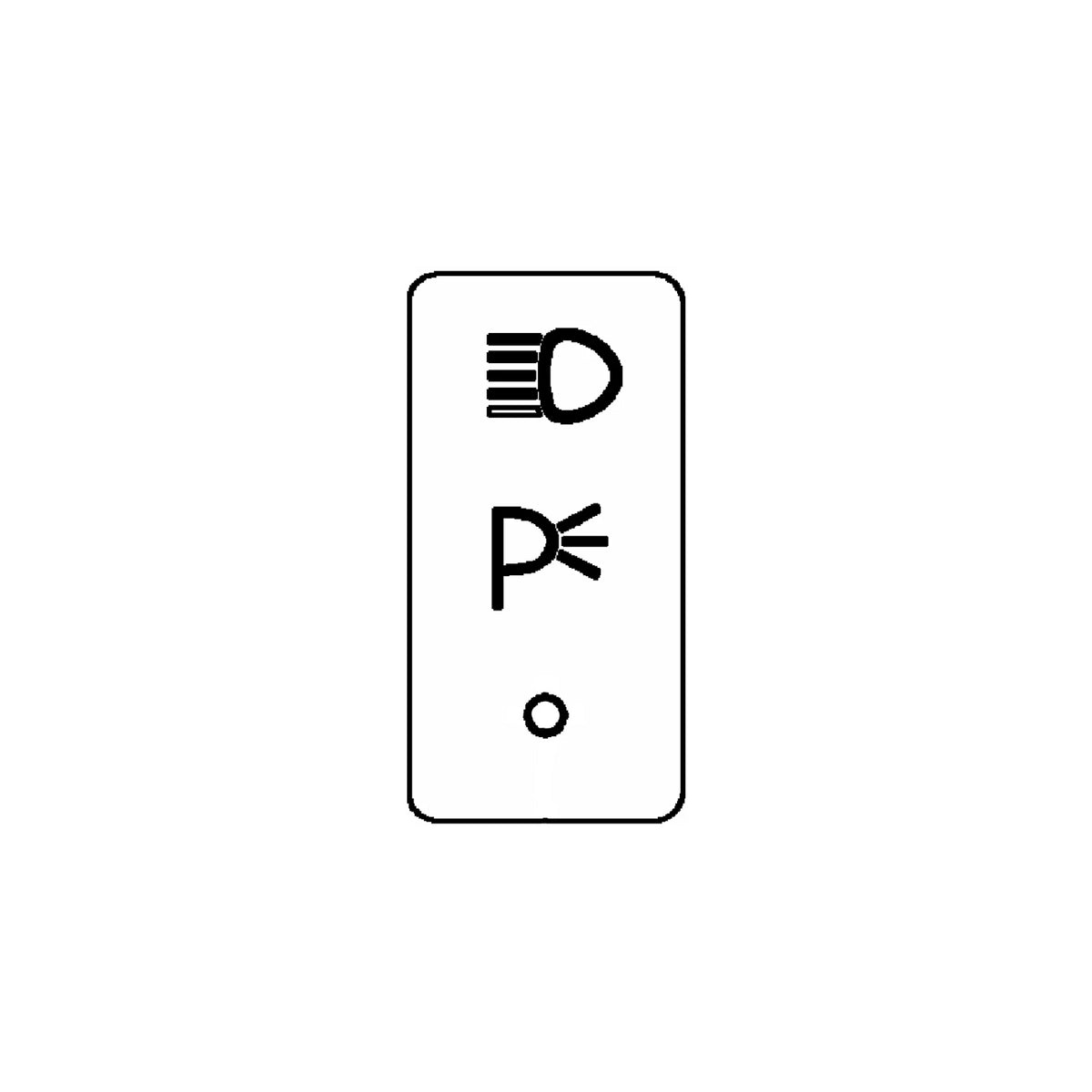H168390: John Deere H168390 Park Lights Label