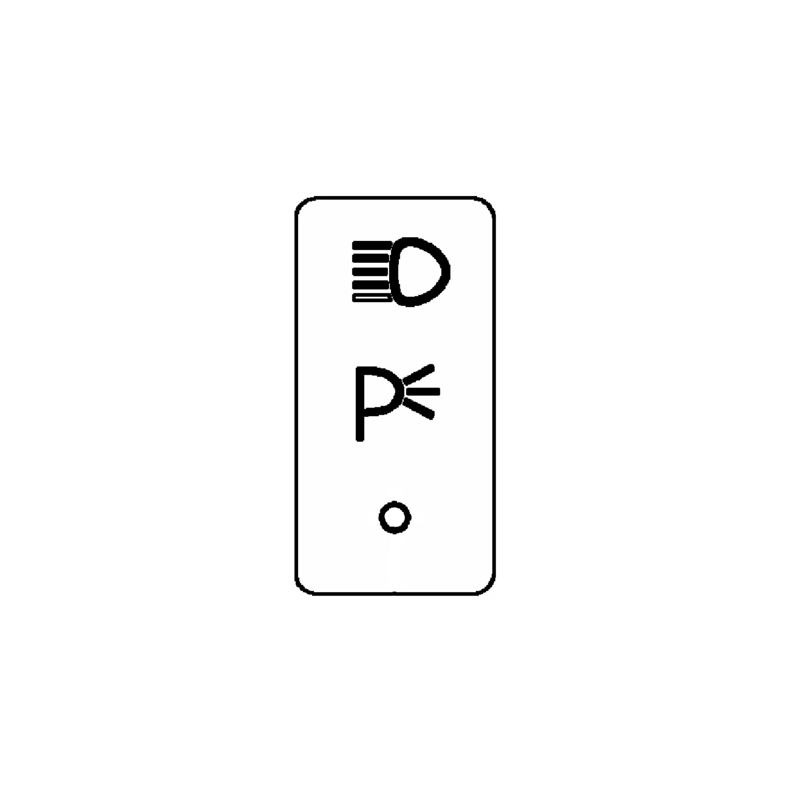 H168390: John Deere H168390 Park Lights Label
