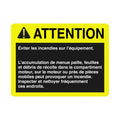 H170115: Fits John Deere H170115 Safety Caution Label, French – Genuine OEM