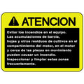 H170116: Fits John Deere H170116 Safety Sign, Caution, Spanish – Genuine OEM