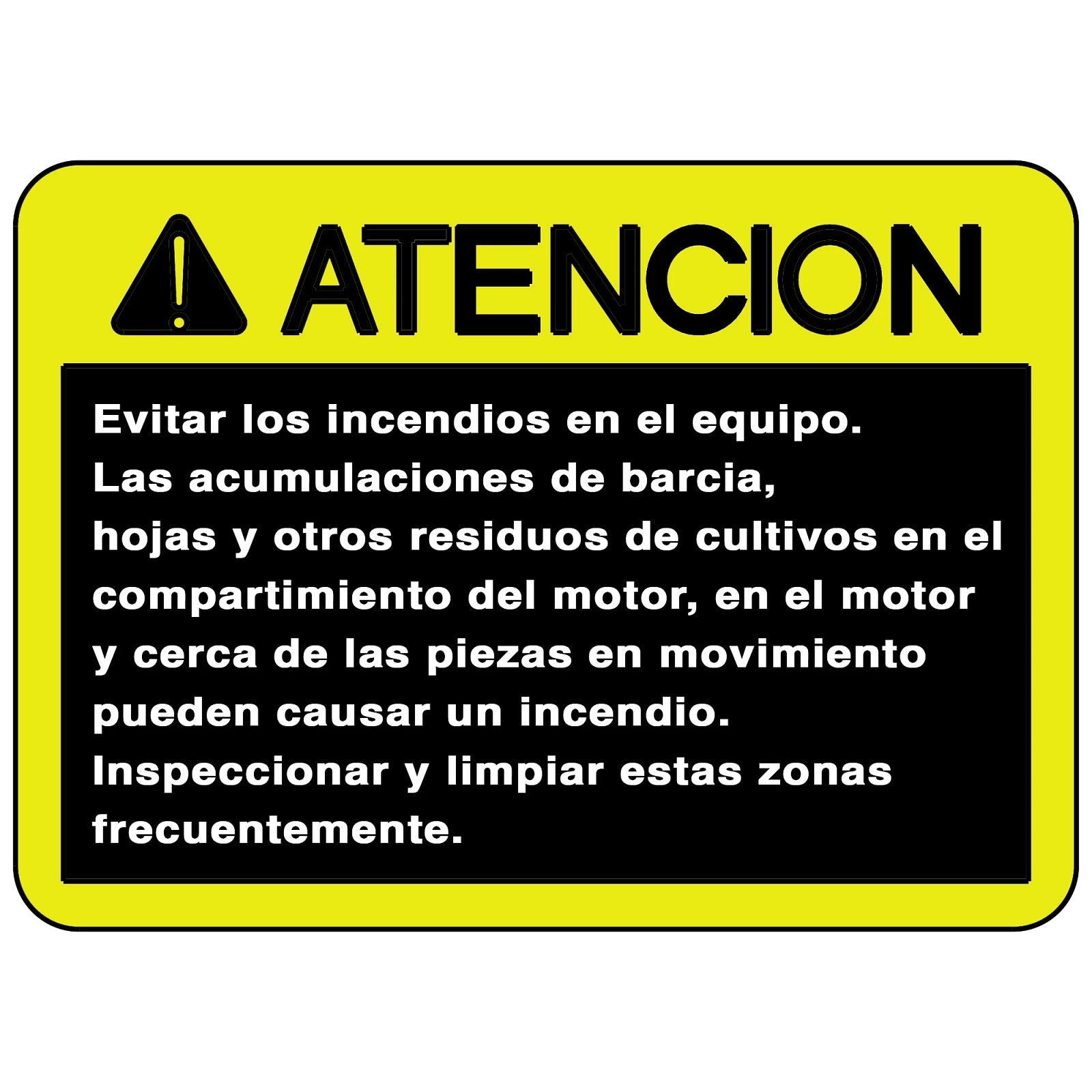 H170116: Fits John Deere H170116 Safety Sign, Caution, Spanish – Genuine OEM