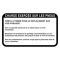 H173336: Fits John Deere H173336 Tire Loading Label, French – Genuine OEM