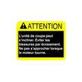 H173908: Fits John Deere H173908 Caution Header Tilt Label, French – Genuine OEM