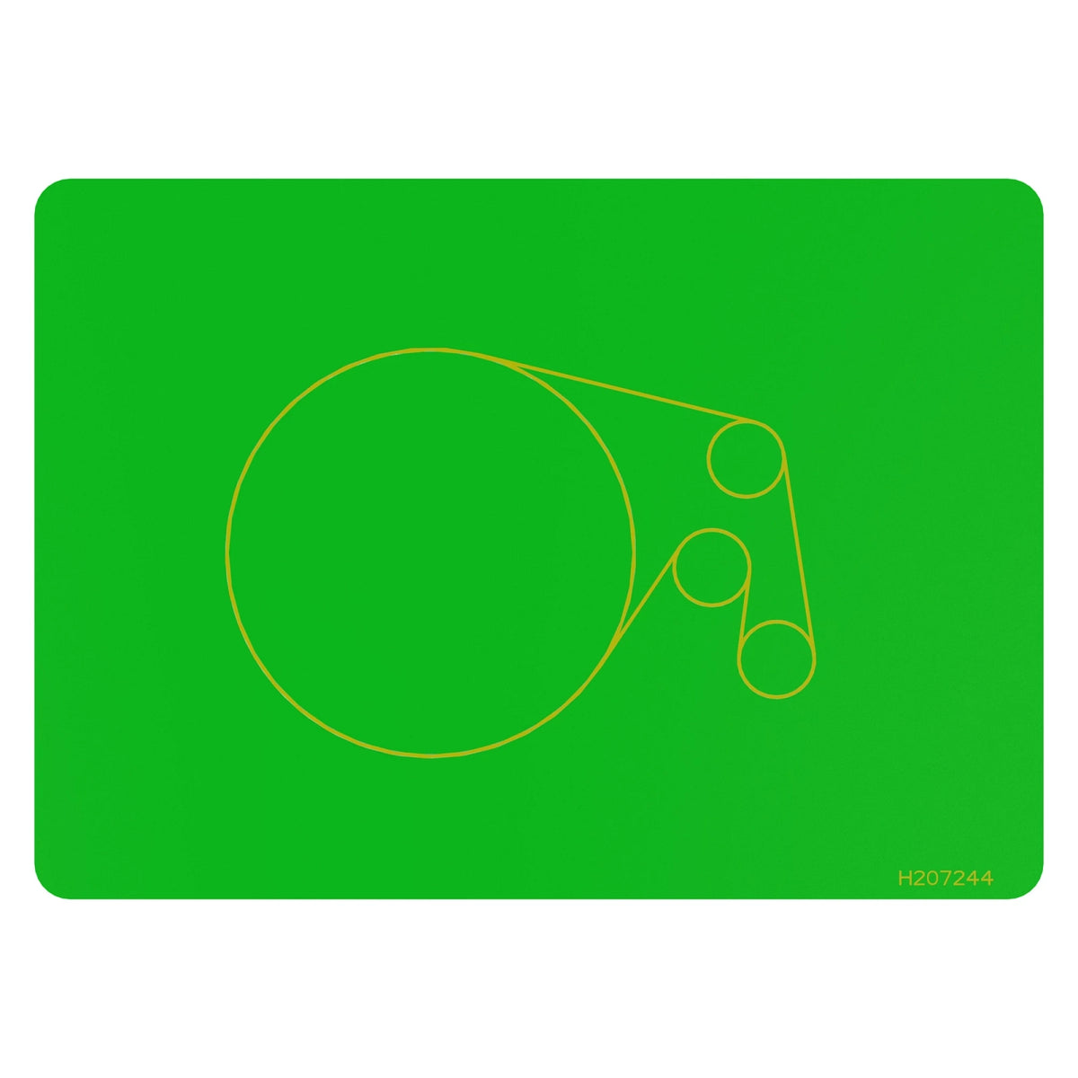 H207244: Fits John Deere H207244 Rotary Screen Drive Label – Genuine OEM