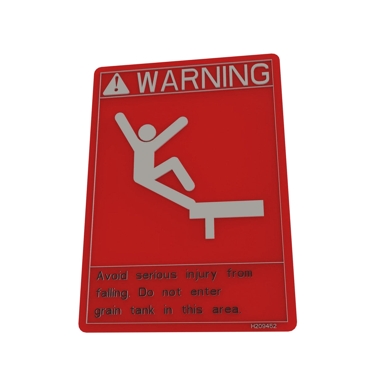 H209452: Fits John Deere H209452 Front Entry Warning Label – Genuine OEM
