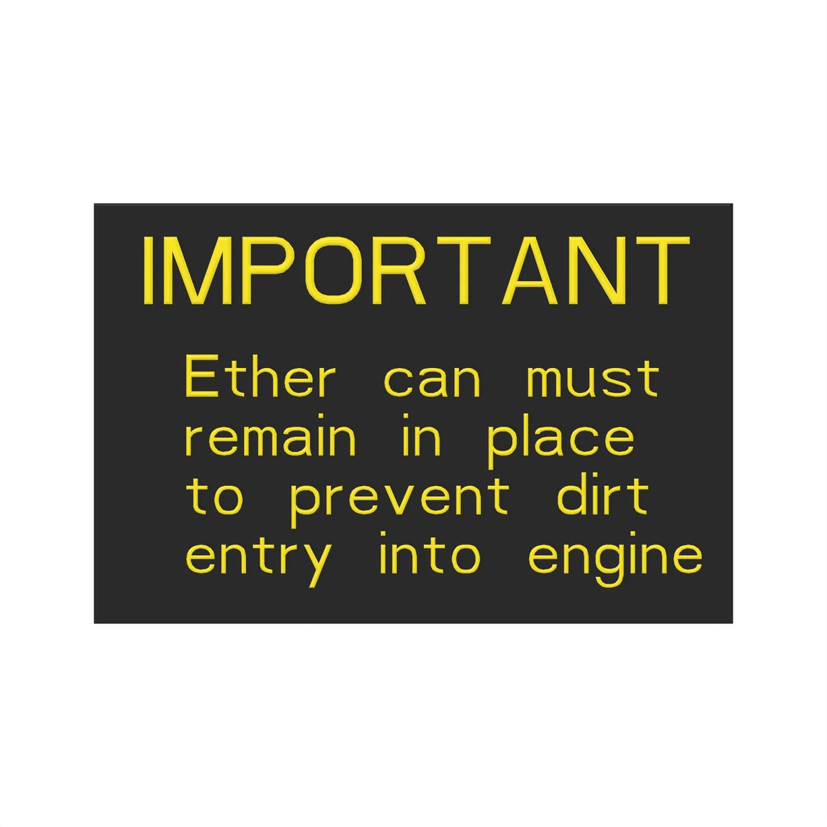 H86896: Fits John Deere H86896 Instruction Plate – Genuine OEM