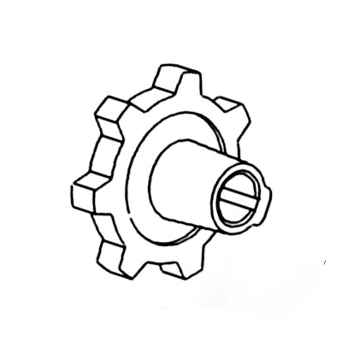 H99472: Fits John Deere H99472 Return Grain Elevator Lower Chain Sprocket, 7 Teeth – Genuine OEM