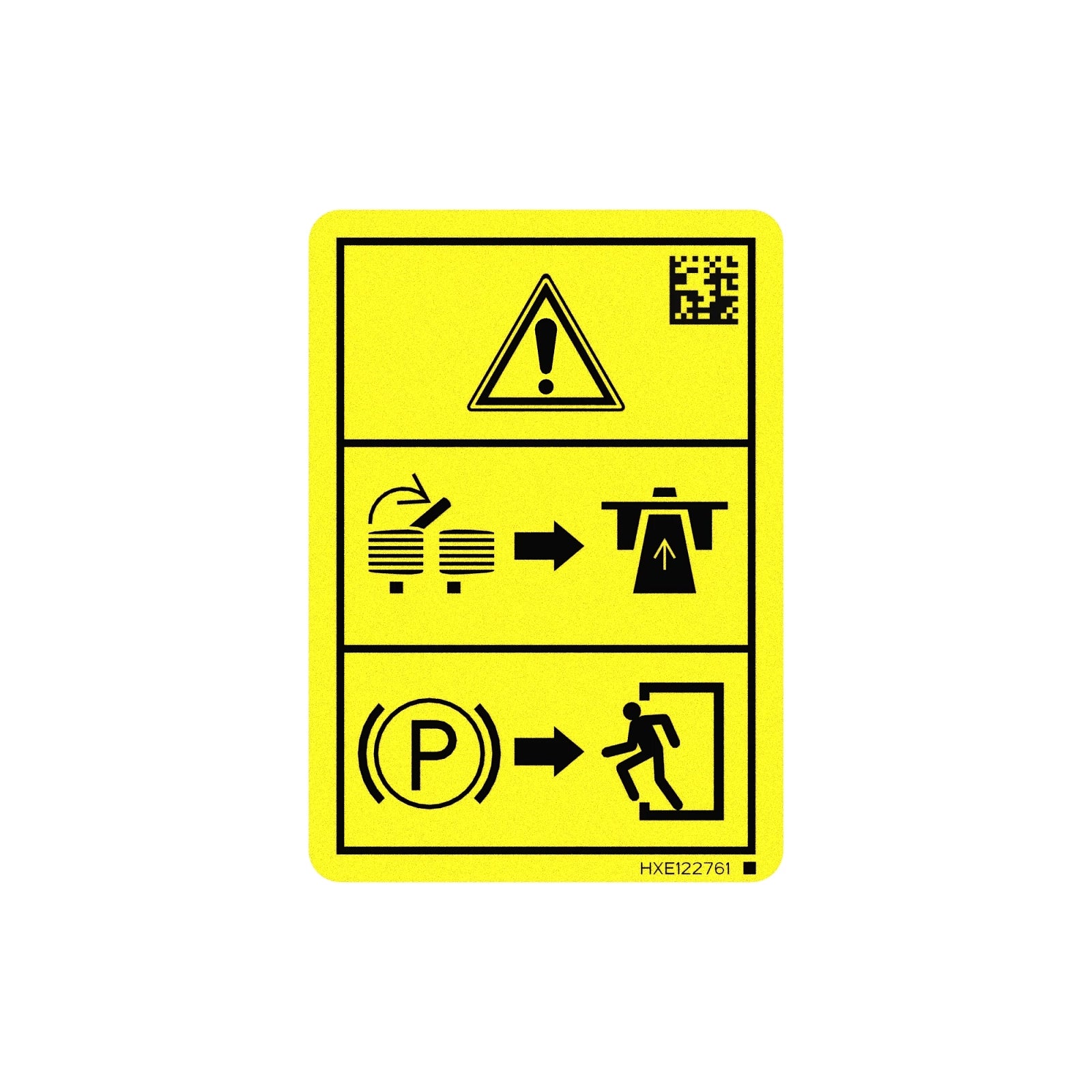 HXE122761: Fits John Deere HXE122761 Safety Sign, Brake Caution Pictogram – Genuine OEM