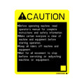 HXE130289: Fits John Deere HXE130289 Caution Label – Genuine OEM
