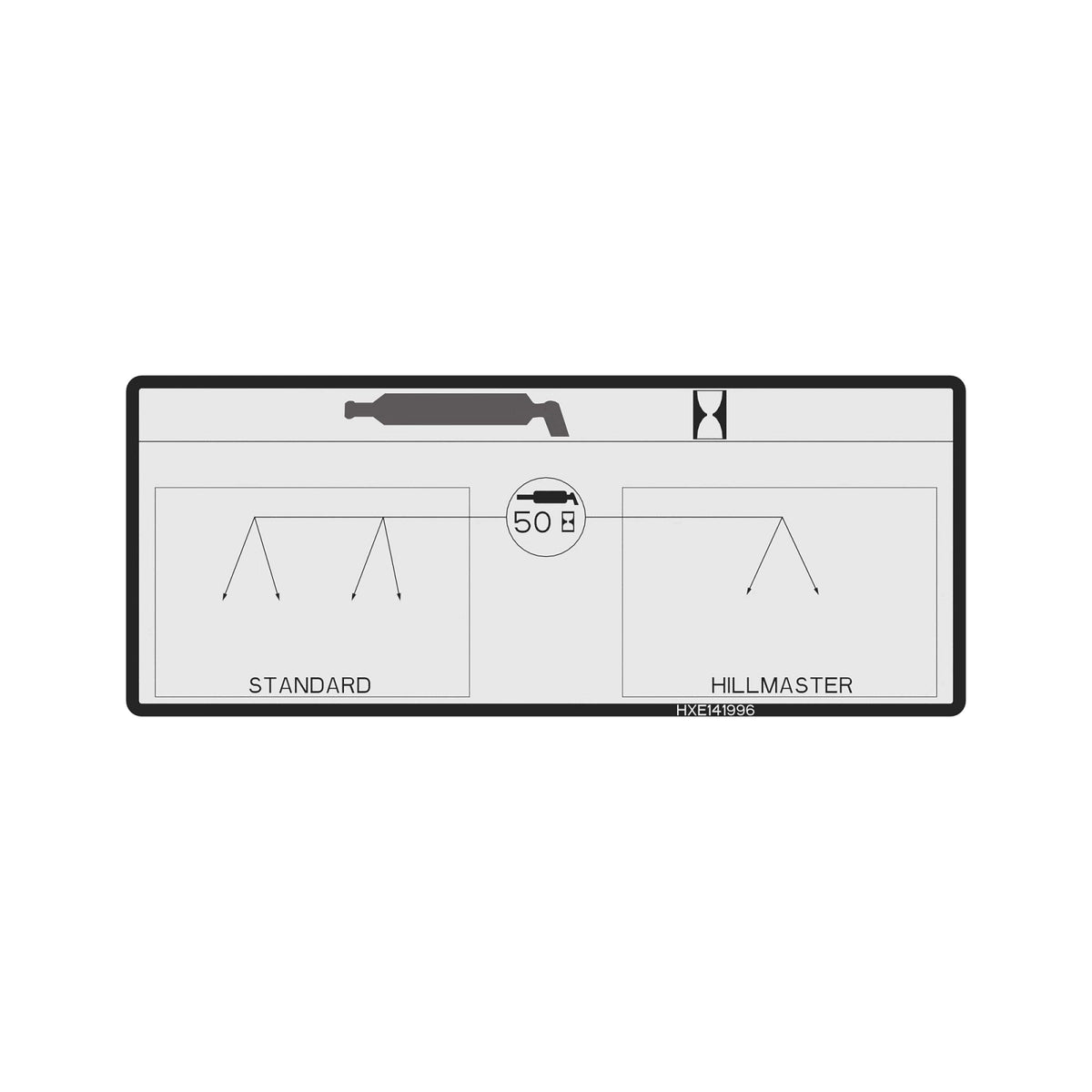 HXE141996: Fits John Deere HXE141996 Label – Genuine OEM