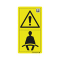 HXE14858: Fits John Deere HXE14858 Safety Sign, Seat Belt Caution – Genuine OEM