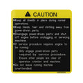 HXE19558: Fits John Deere HXE19558 Caution Label – Genuine OEM