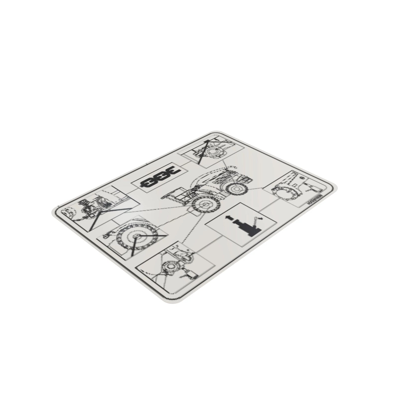 HXE81039: Fits John Deere HXE81039 Jacking and Tie Down Label – Genuine OEM
