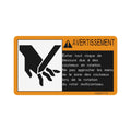 HXE87772: Fits John Deere HXE87772 Safety Sign, Hands Out of Knives Area – Genuine OEM