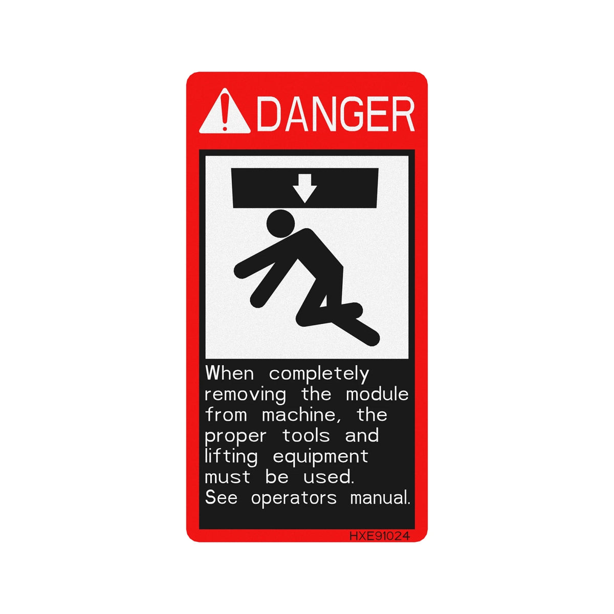 HXE91024: Fits John Deere HXE91024 Safety Sign, Danger, Area of Unsave – Genuine OEM