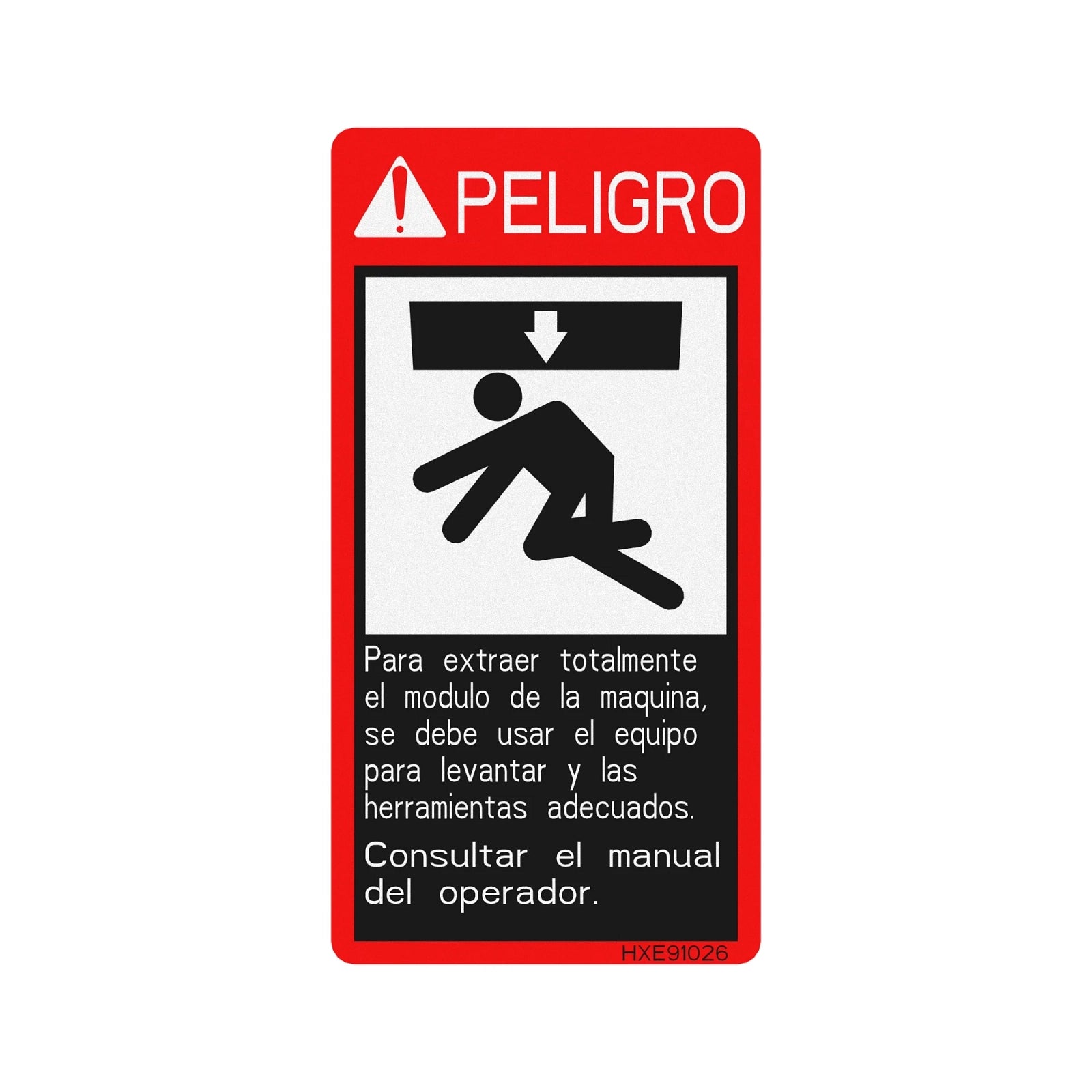 HXE91026: Fits John Deere HXE91026 Safety Sign, Unsafe Loading Area, Spanish – Genuine OEM