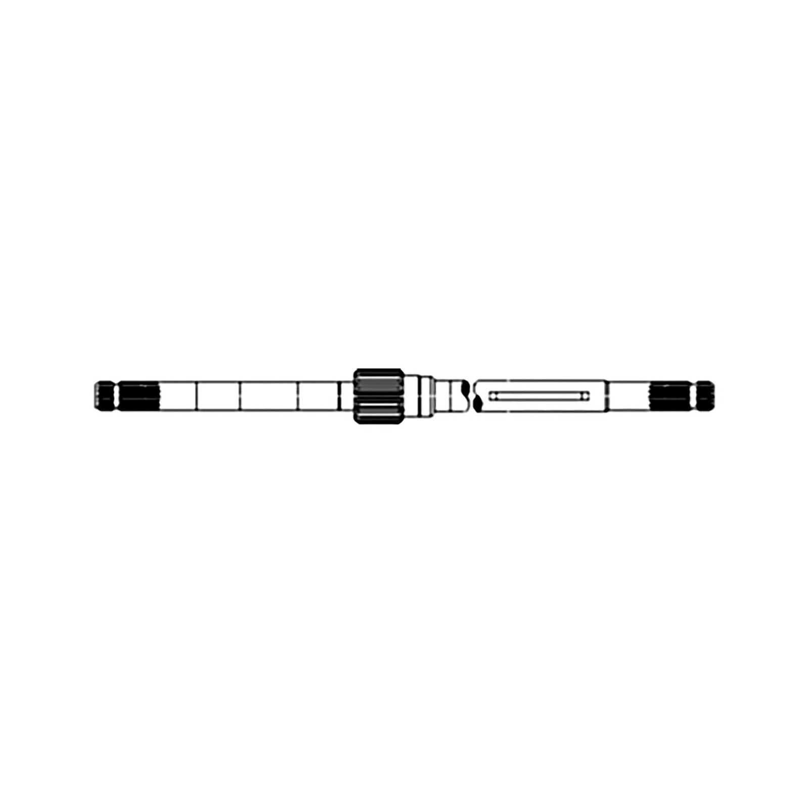 JXAH136873: Fits John Deere JXAH136873 Shaft Assembly with Hub – Genuine OEM