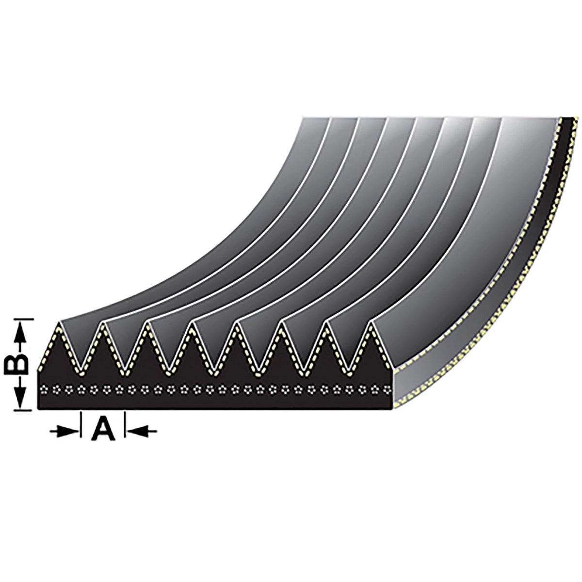 L115659: Fits John Deere L115659 V-Belt for Engine Auxiliaries, Effective Length 2300 mm (90.6 inch) – Genuine OEM