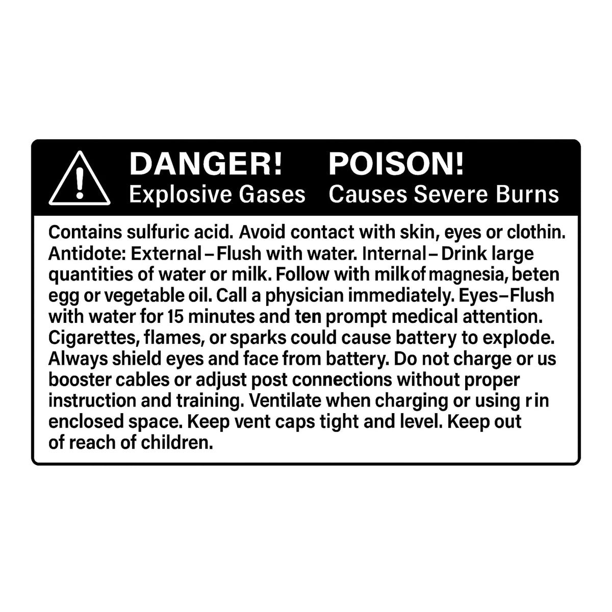 L151961: Fits John Deere L151961 Label Battery Label Spanish Text – Genuine OEM