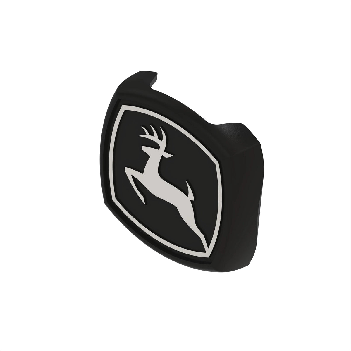 L155556: Fits John Deere L155556 Leaping Deer™ Medallion, Black – Genuine OEM