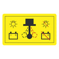 L168511: Fits John Deere L168511 Electrical Battery Disconnection Switch Label – Genuine OEM