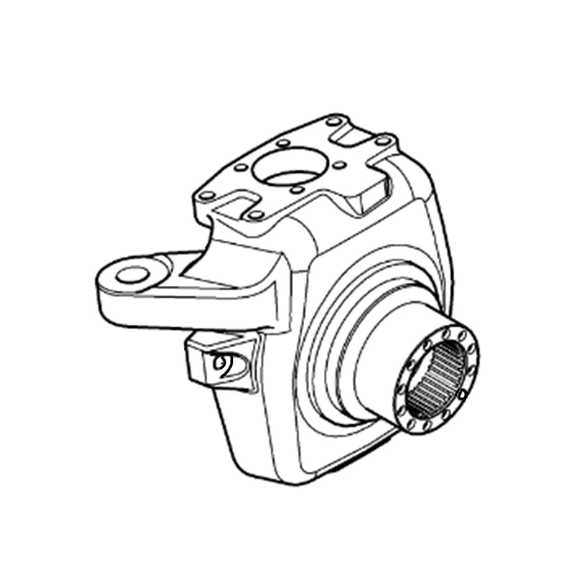 L171448: Fits John Deere L171448 MFWD Knuckle LH Housing – Genuine OEM