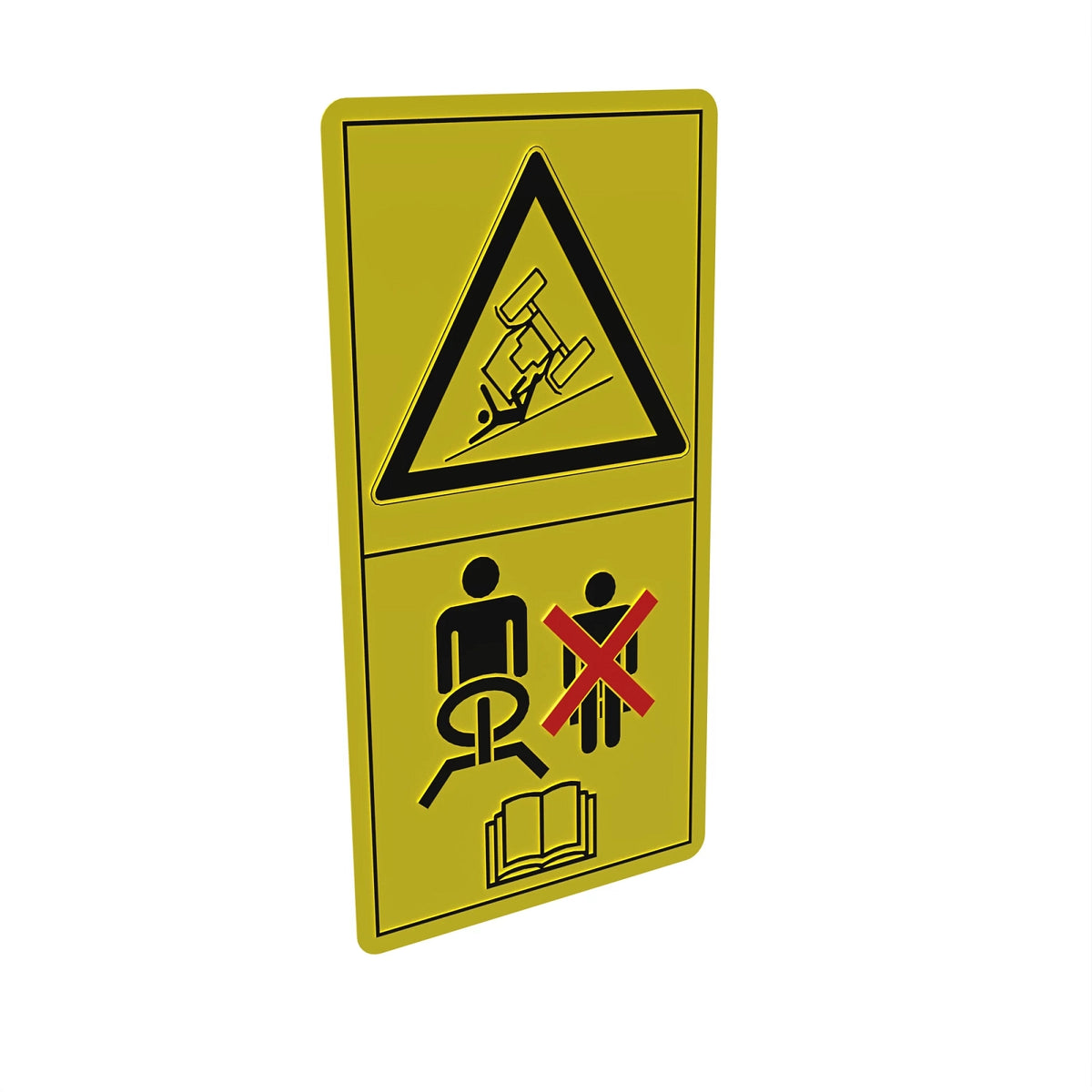 L206435: Fits John Deere L206435 Passenger Seat DNU Assignment Safety Label – Genuine OEM