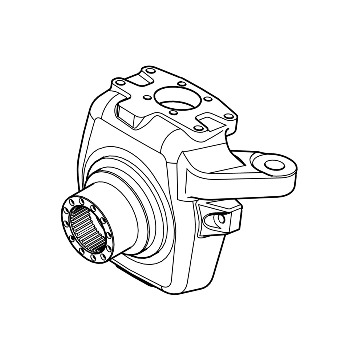 L225847: Fits John Deere L225847 Knuckle Housing, Right Side – Genuine OEM