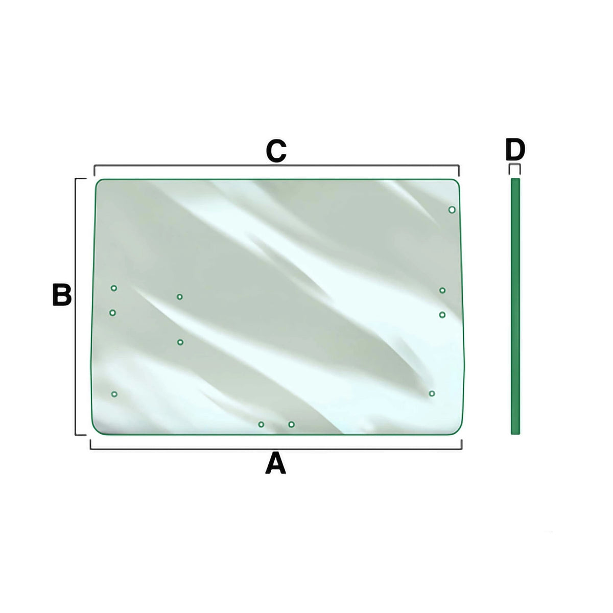 L57909: Fits John Deere L57909 Windowpane – Genuine OEM