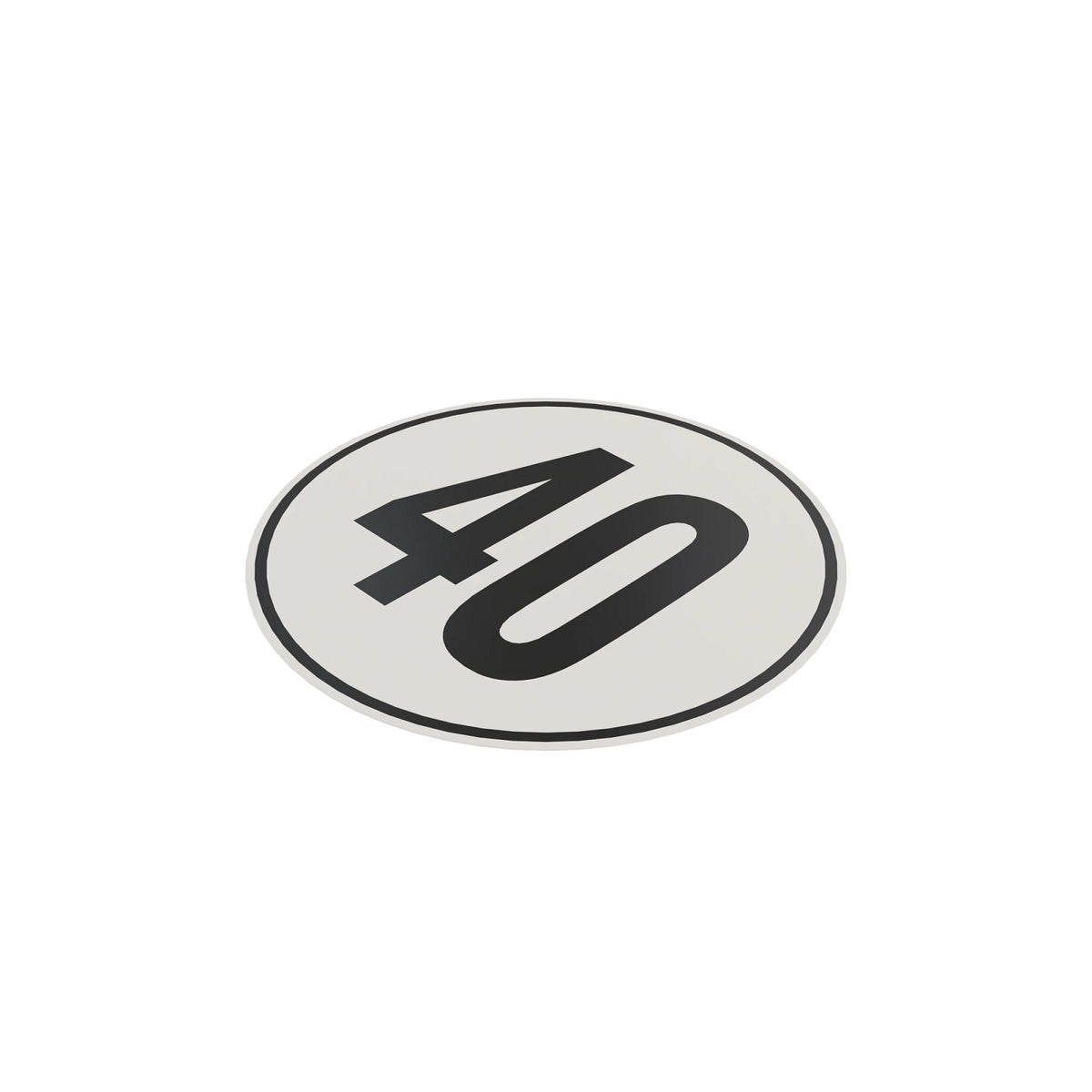 L63262: L63262: 40 Km per Hour Label