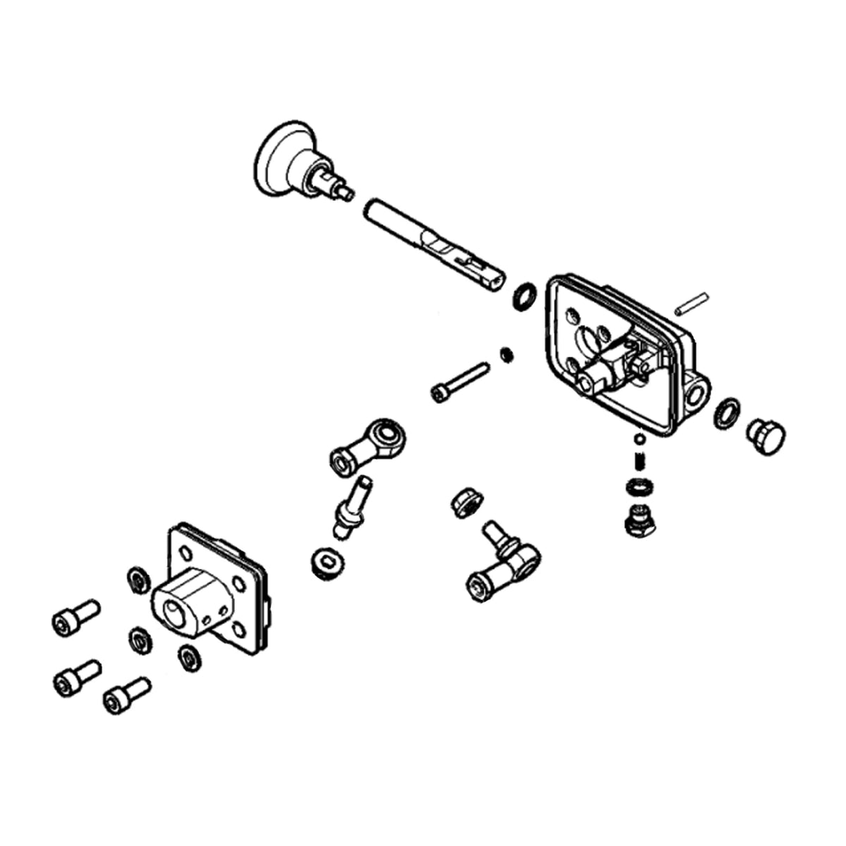 LVA22077: Fits John Deere LVA22077 Mid SCV Lever Linkage Kit Assembly – Genuine OEM