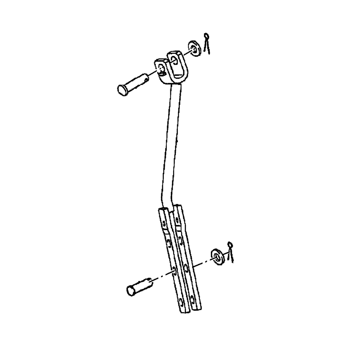 LVA802237: Fits John Deere LVA802237 Three Point Hitch Lift Link, LH – Genuine OEM