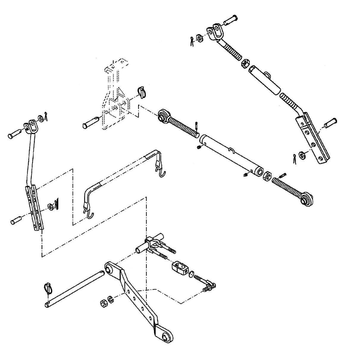 LVA803673: Fits John Deere LVA803673 Three Point Hitch Kit – Genuine OEM