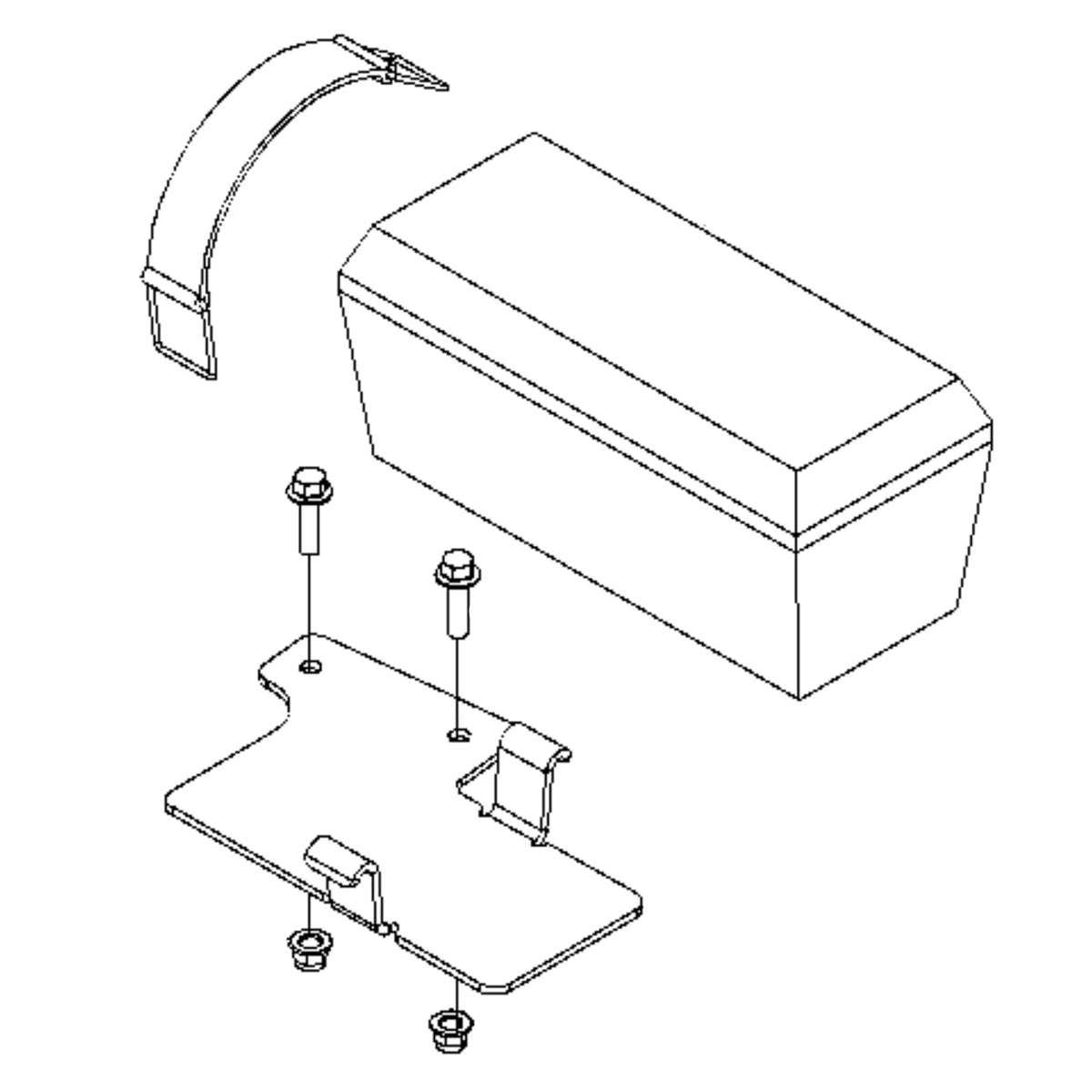 LVB24930: Fits John Deere LVB24930 Tool Box Kit – Genuine OEM