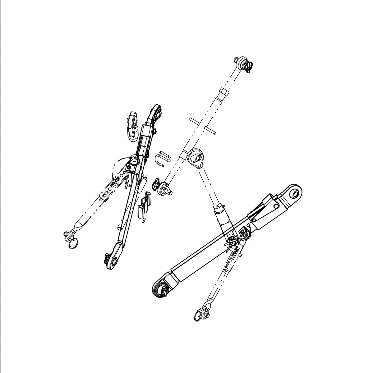 LVB25309: Fits John Deere LVB25309 3-Point Telescopic Hitch Kit – Genuine OEM