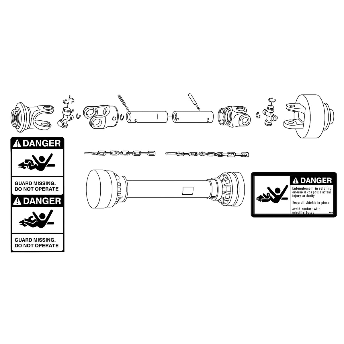 LVB25625: Fits John Deere LVB25625 Driveshaft – Genuine OEM