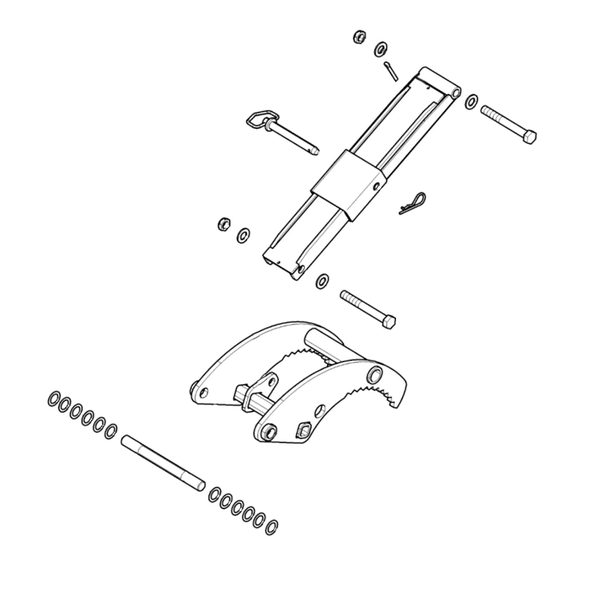 LVB26056: Fits John Deere LVB26056 Attachment Grapple Kit – Genuine OEM