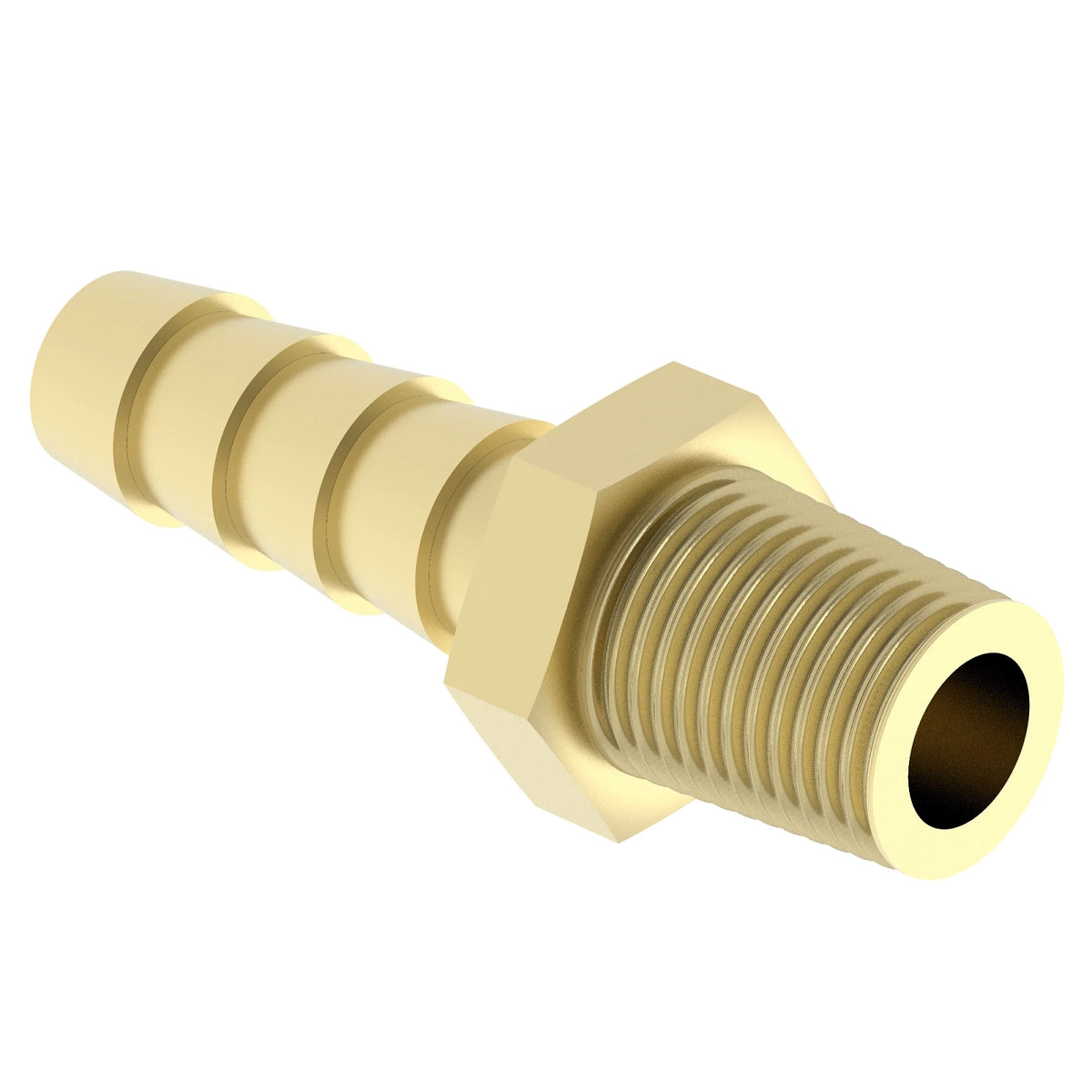 LVU12245: Fits John Deere LVU12245 Male Threaded Beaded Connector Hose Fitting – Genuine OEM