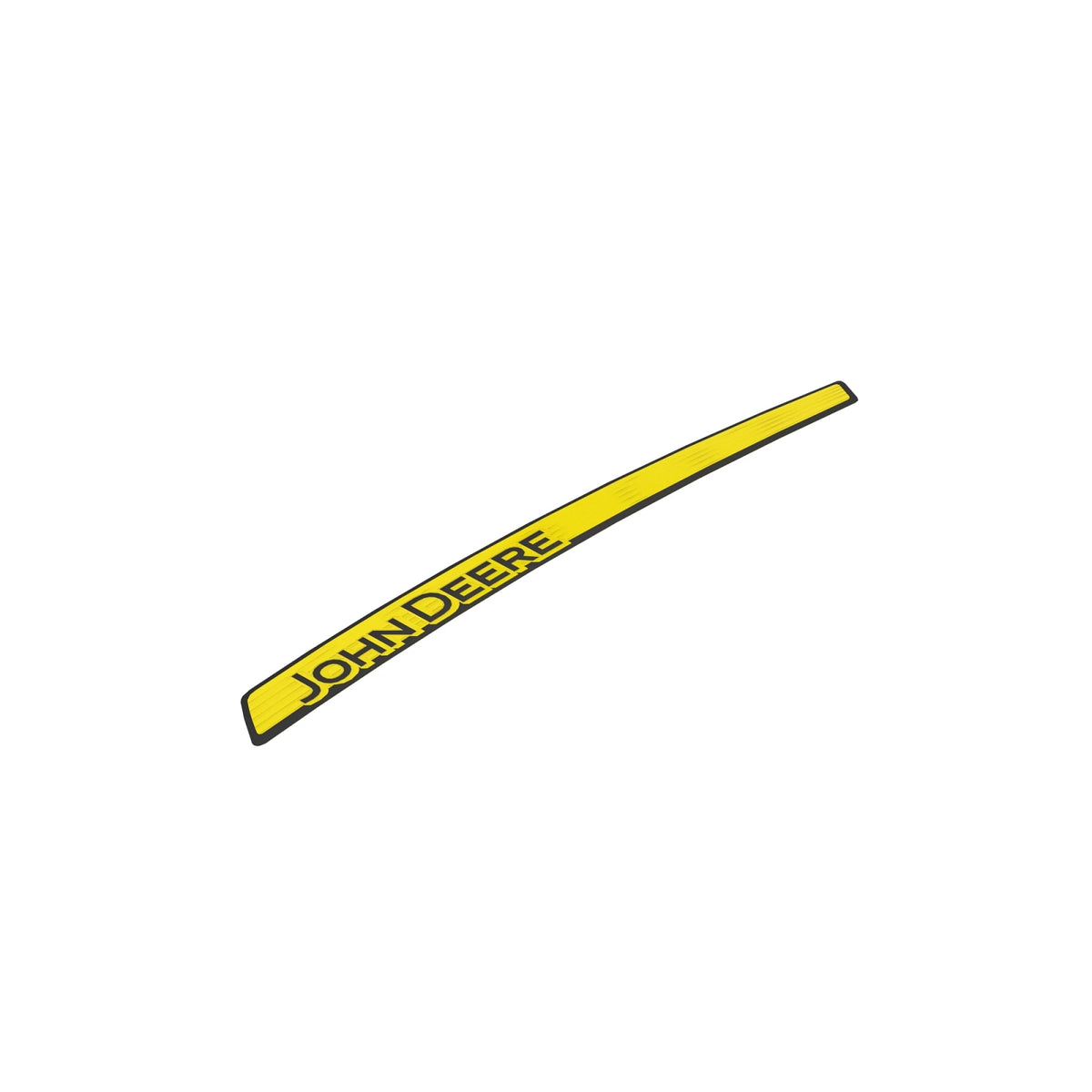 LVU18415: Fits John Deere LVU18415 Label Stripe, Right Side – Genuine OEM