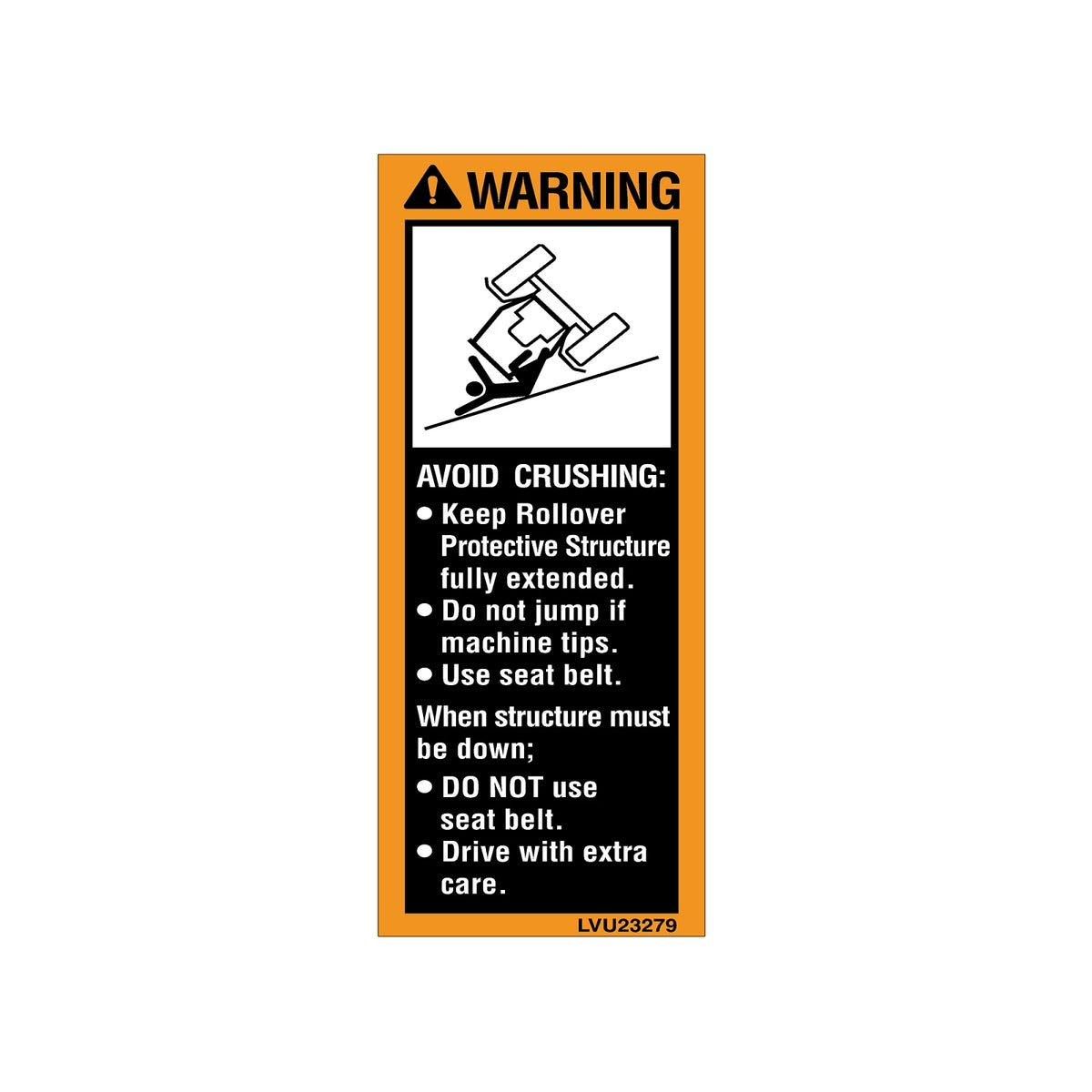 LVU23279: Fits John Deere LVU23279 Label – Genuine OEM