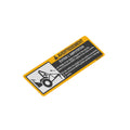 LVU23370: Fits John Deere LVU23370 Folding ROPS Warning Label – Genuine OEM