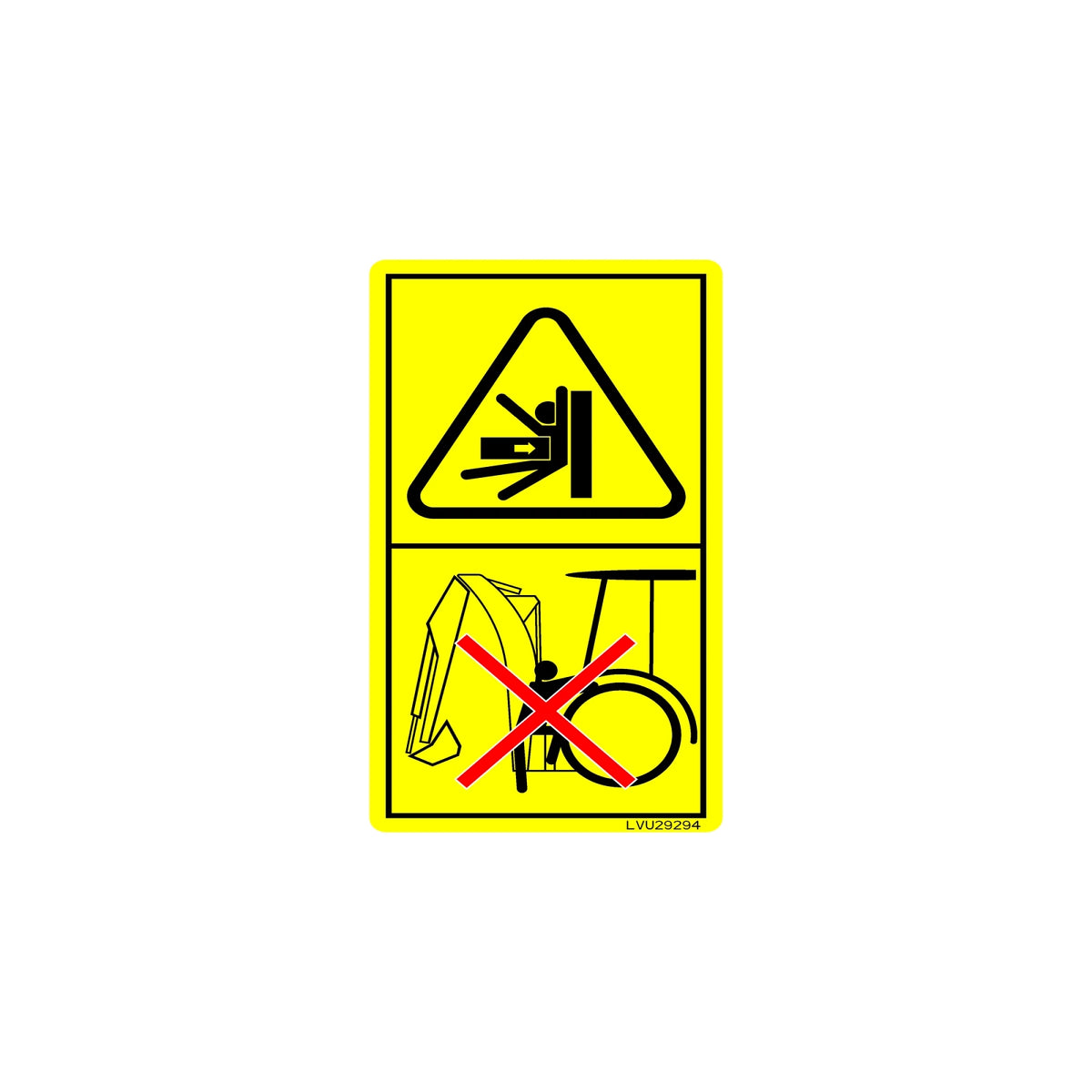 LVU29294: Fits John Deere LVU29294 Label – Genuine OEM
