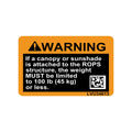 LVU34613: Fits John Deere LVU34613 Warning General Caution Safety Sign Label – Genuine OEM