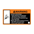 LVU34662: Fits John Deere LVU34662 Roll Guard Warning Label – Genuine OEM