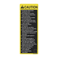 LVU34666: Fits John Deere LVU34666 Caution Label – Genuine OEM