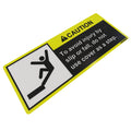 LVU34670: Fits John Deere LVU34670 No Step Fall Safety Sign English Label – Genuine OEM
