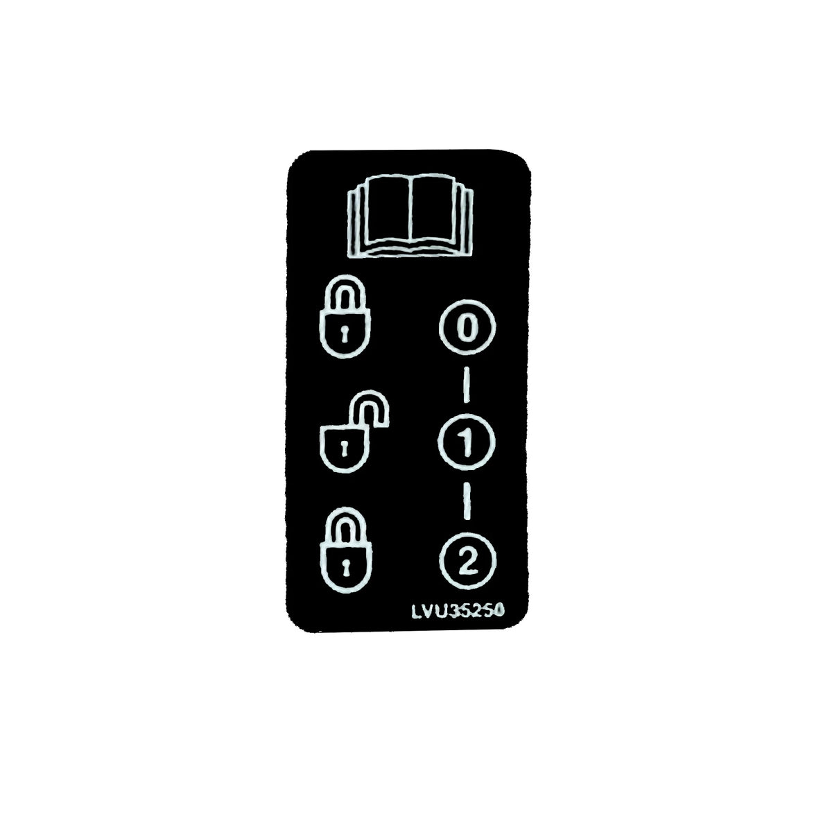 LVU35250: Fits John Deere LVU35250 Label – Genuine OEM